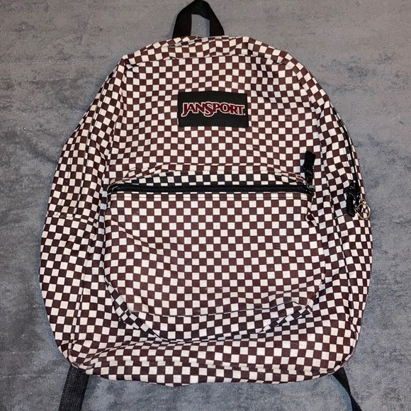 jansport checkered backpack